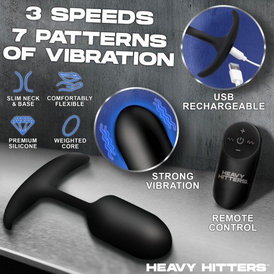 Picture of Vibrating Weighted Silicone Anal Plug