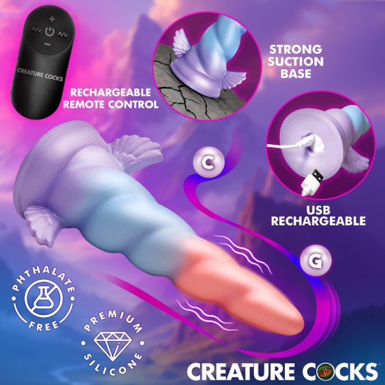 Picture of Deluxe Dream Rider Vibrating Unicorn Silicone Dildo