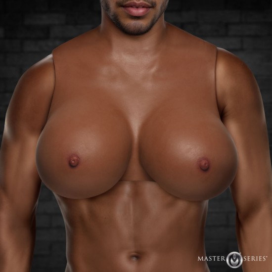 Picture of Perky Pair G-Cup Silicone Breasts - Dark