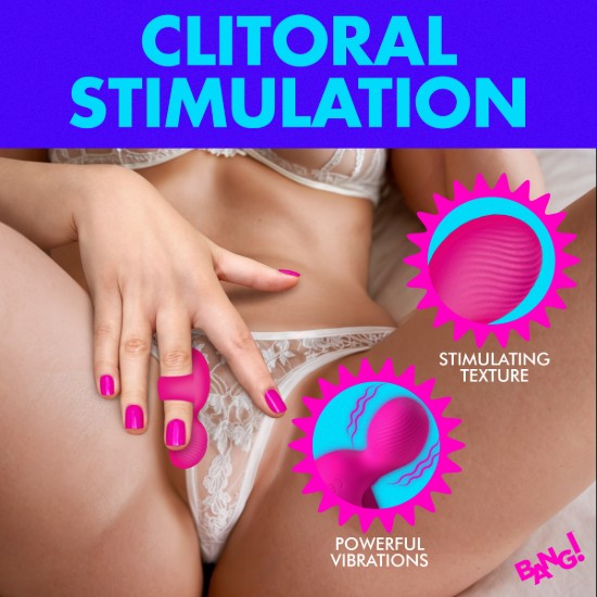 Picture of Silicone Finger Vibrator - Pink