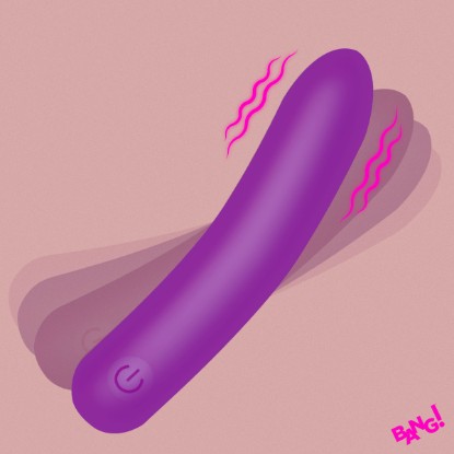 Picture of Tapered Flexible Silicone Bullet - Purple