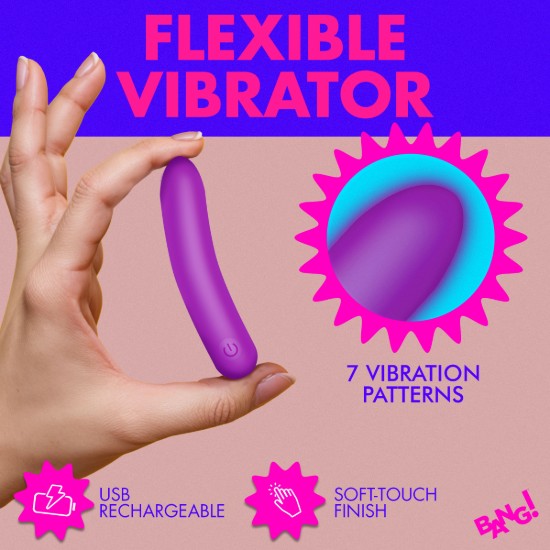 Picture of Tapered Flexible Silicone Bullet - Purple