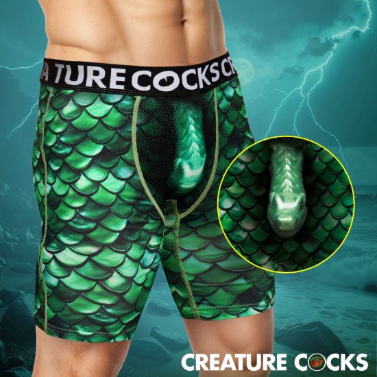 Picture of Creature Wear Cockness Monster Lake Creature Boxer Shorts - Large