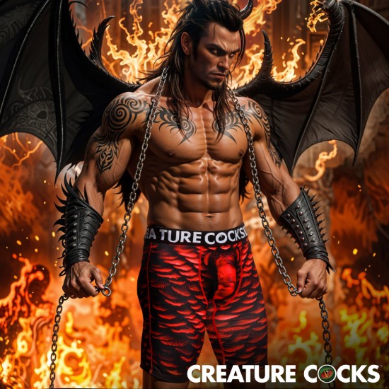 Picture of Creature Wear Horny Devil Demon Boxer Shorts - Large