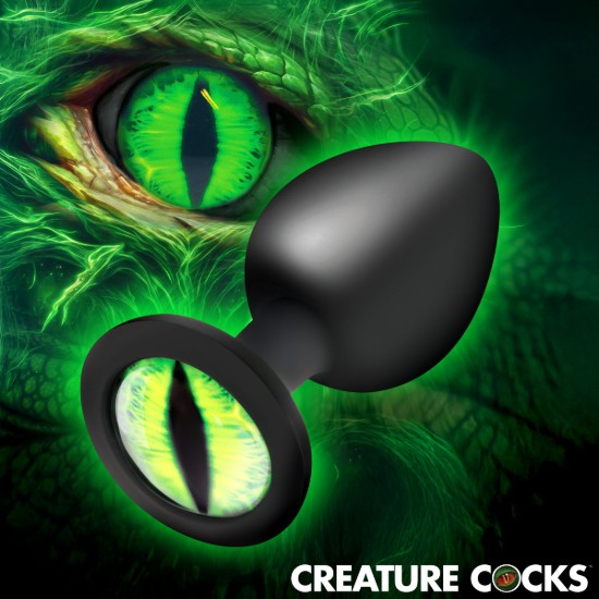 Picture of Creature Eye Green Eye Silicone Butt Plug - Medium