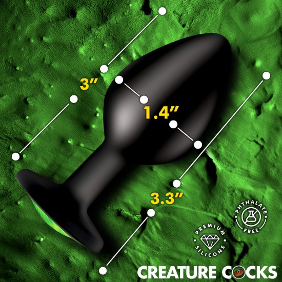 Picture of Creature Eye Green Eye Silicone Butt Plug - Medium