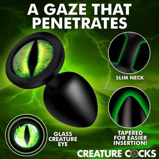 Picture of Creature Eye Green Eye Silicone Butt Plug - Small