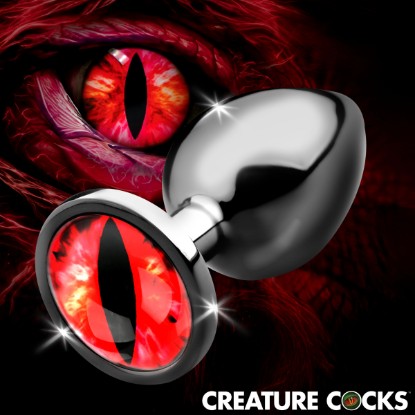 Picture of Sinister Eye Red Eye Metal Butt Plug - Large