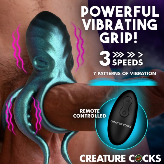 Picture of Octo Grip Vibrating Silicone Cock Ring