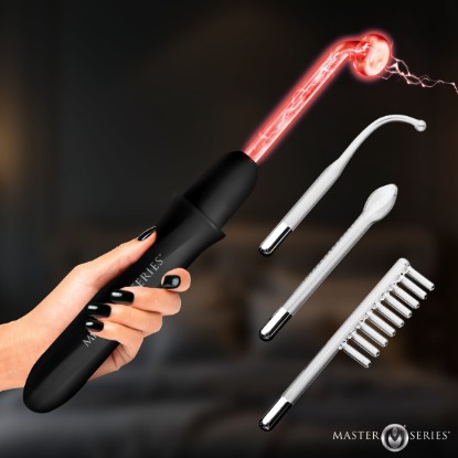 Picture of Elektrawand Rechargeable Violet Wand with Attachments - Black