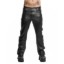 Picture of Police Leather Pants with Blue Stripe- 34 Inch Waist