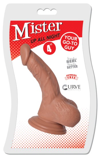 Picture of Mister Up All Night 4 Inch Dildo - Medium