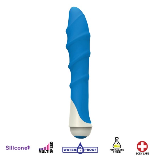 Picture of Lily 7 Function Silicone Vibe- Blue