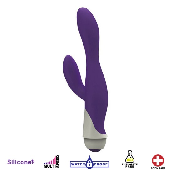 Picture of Serena 7 Speed Silicone Rabbit Vibe- Purple
