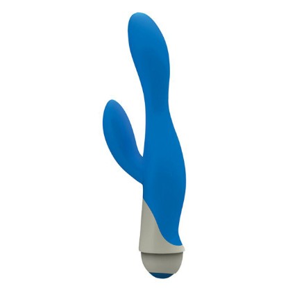 Picture of Serena 7 Speed Silicone Rabbit Vibe- Blue
