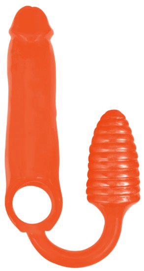 Picture of XXXPander Sheath with Ribbed Plug - Orange
