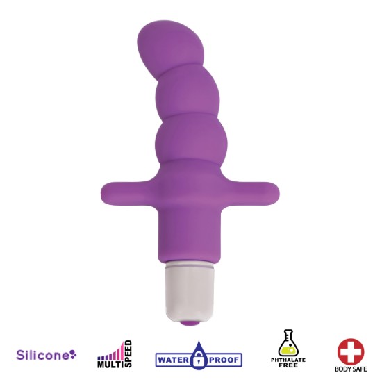 Picture of Desire Silicone Vibrating Anal Probe- Purple