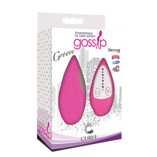 Picture of Groove Smooth Silicone Remote Vibe- Pink