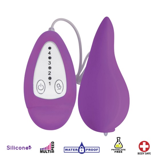 Picture of Groove Smooth Silicone Remote Vibe- Purple