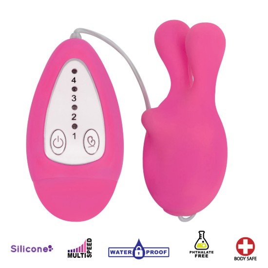 Picture of Bounce Silicone Bunny Bullet Vibe- Pink