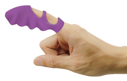 Picture of Thrill-Her Silicone Finger Vibrator - Purple