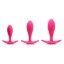 Picture of Rump Bumpers 3 Piece Silicone Anal Plug Set - Pink