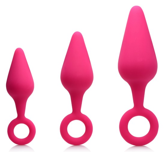 Picture of Rump Ringers 3 Piece Silicone Anal Plug Set - Pink