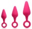 Picture of Rump Ringers 3 Piece Silicone Anal Plug Set - Pink