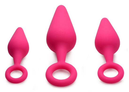 Picture of Rump Ringers 3 Piece Silicone Anal Plug Set - Pink