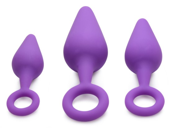 Picture of Rump Ringers 3 Piece Silicone Anal Plug Set - Purple
