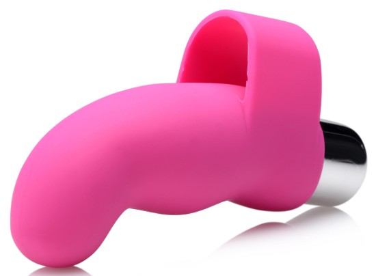 Picture of G-Thrill Silicone Finger Vibe - Magenta