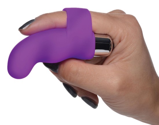 Picture of G-Thrill Silicone Finger Vibe - Purple