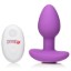 Picture of 10X Pop Rocker Vibrating Silicone Plug with Remote - Violet