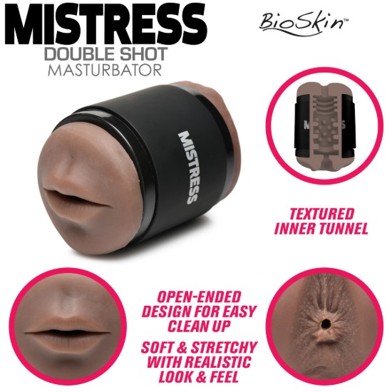 Picture of Double Shot Ass and Mouth Stroker - Dark