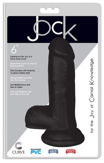 Picture of JOCK 6 Inch Dong with Balls Black