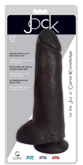Picture of JOCK 12 Inch Dong with Balls Black