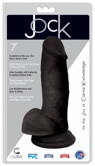 Picture of Jock 7 Inch Dildo with Balls - Black