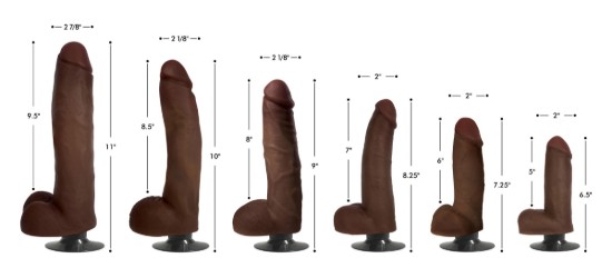Picture of Jock Dark Vibrating Dildo with Balls - 10 Inch