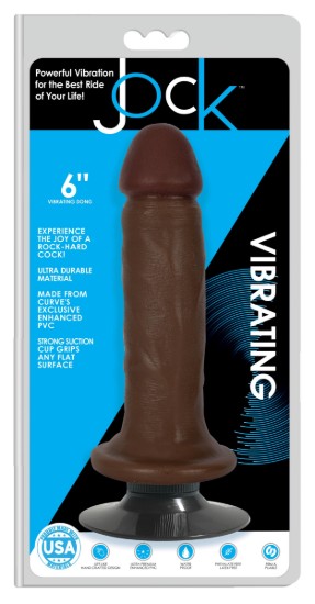 Picture of Jock Dark Vibrating Dildo - 6 Inch