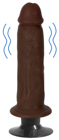 Picture of Jock Dark Vibrating Dildo - 7 Inch