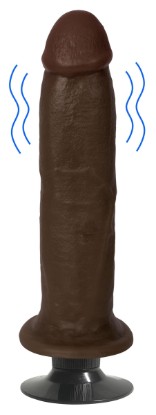 Picture of Jock Dark Vibrating Dildo - 8 Inch