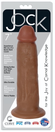 Picture of Jock 7 Inch Suction Cup Dildo - Medium