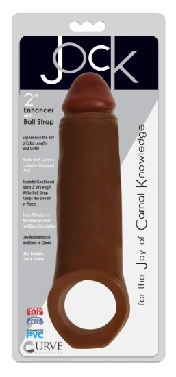 Picture of 2 Inch Penis Enhancer with Ball Strap - Brown
