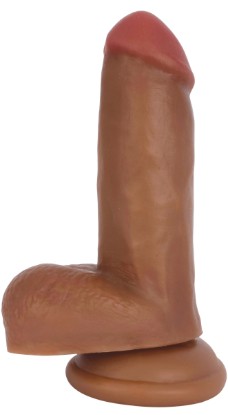 Picture of Jock Dark Bareskin Dildo with Balls - 6 Inch