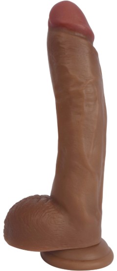Picture of Jock Dark Bareskin Dildo with Balls - 9 Inch