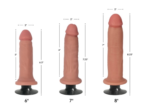Picture of Jock Light Bareskin Vibrating Dildo - 7 Inch