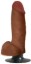 Picture of Jock Dark Bareskin Vibrating Dildo with Balls - 7 Inch