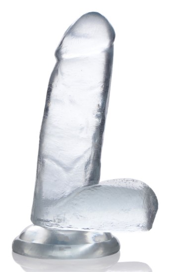 Picture of Jock C-Thru Dildo with Balls - 7 Inch
