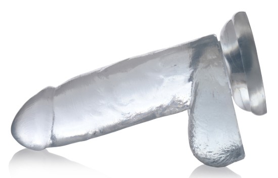 Picture of Jock C-Thru Dildo with Balls - 7 Inch