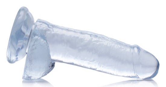 Picture of Jock C-Thru Dildo with Balls - 8 Inch